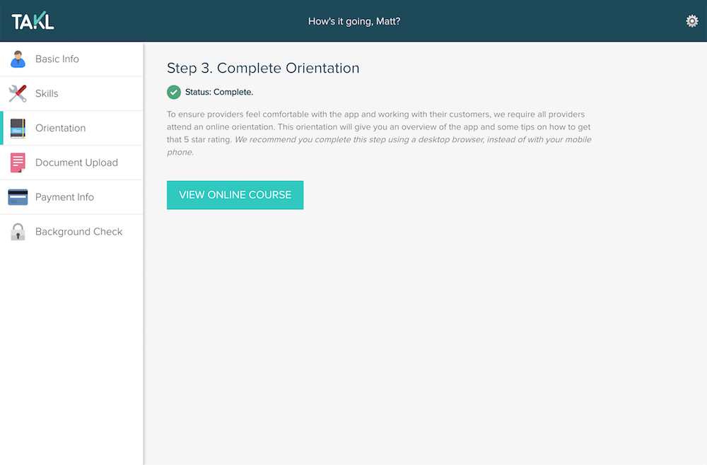 Takl Provider Orientation